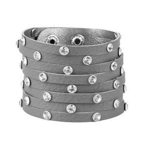 Sass Squad Silver Wrap Edgy Urban Bracelet Jewelry
